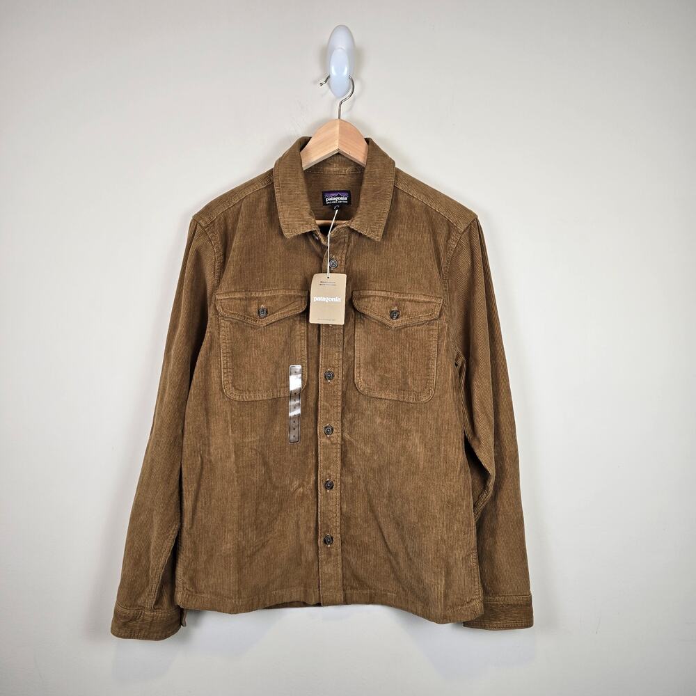 Patagonia Mens Size S Corduroy Shirt Coriander Brown 42445 Button Up